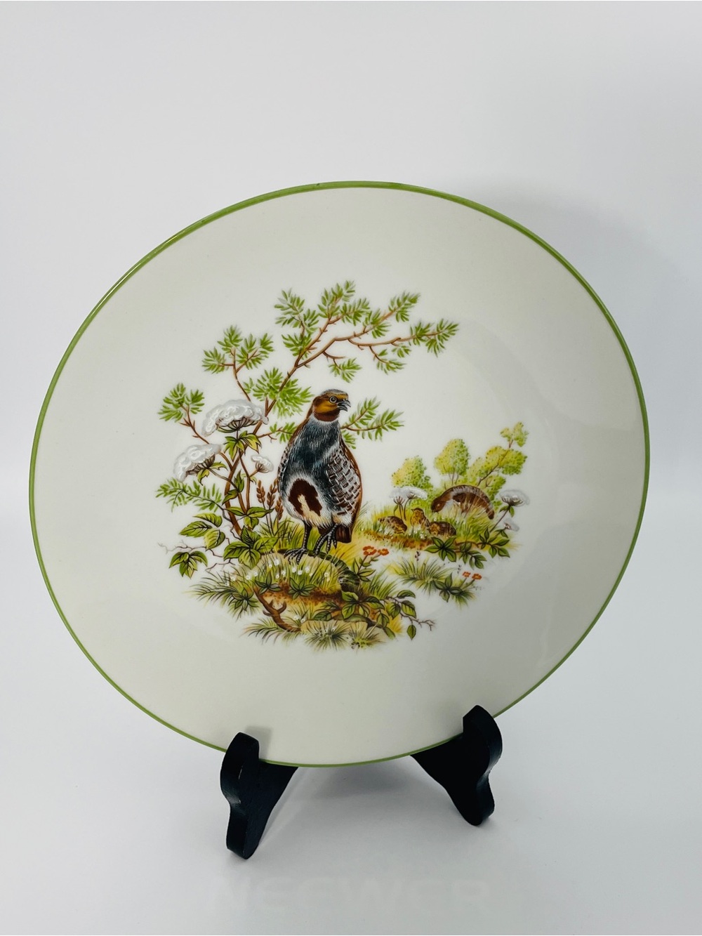 Bareuther Waldsassen Bavaria Germany Woodland Wildlife Salad Plates Set of 4 - Picture 8 of 10